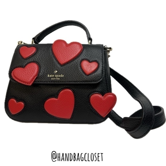 Kate Spade Red Heart Valentine’s Day Alexya Rare Novelty Bag - Picture 15 of 16